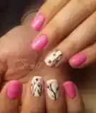 Маникюр гель лак + ручная роспись